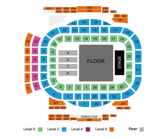 Plano Movistar Arena Madrid